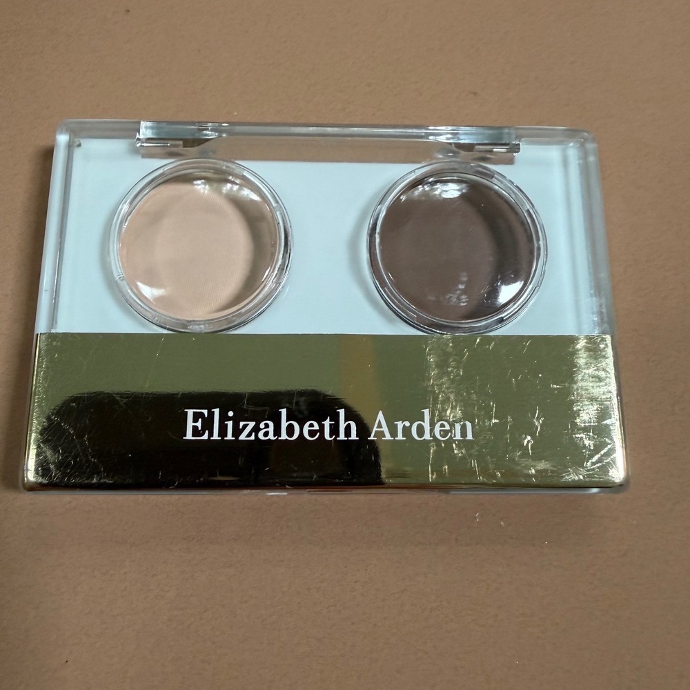 Elizabeth Arden Eyeshadow Duo Neutral‎ Peach Brown Palette 3P10 0.08oz USA